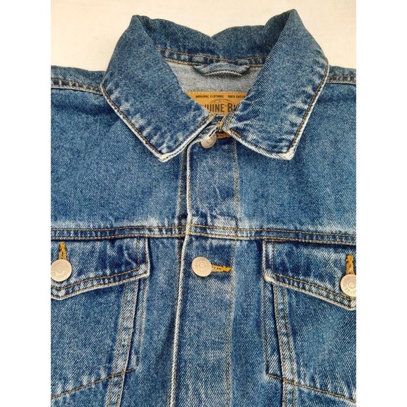 Genuine Blues Jeanswear Women's Blue Denim Jacket Size 12 (L) With Pockets - Picture 2 of 10